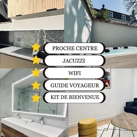 Appartement 2 Lenoir T2 Spacieux Avec Jacuzzi Au Centre-ville Reims