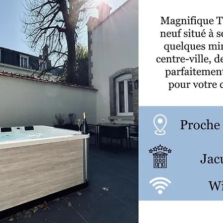 2 Lenoir T2 Spacieux Avec Jacuzzi Au Centre-ville דירה ריימס